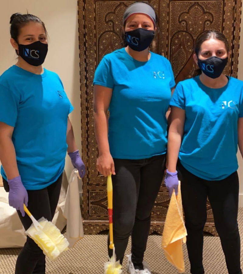 The NCS Boston cleaning team